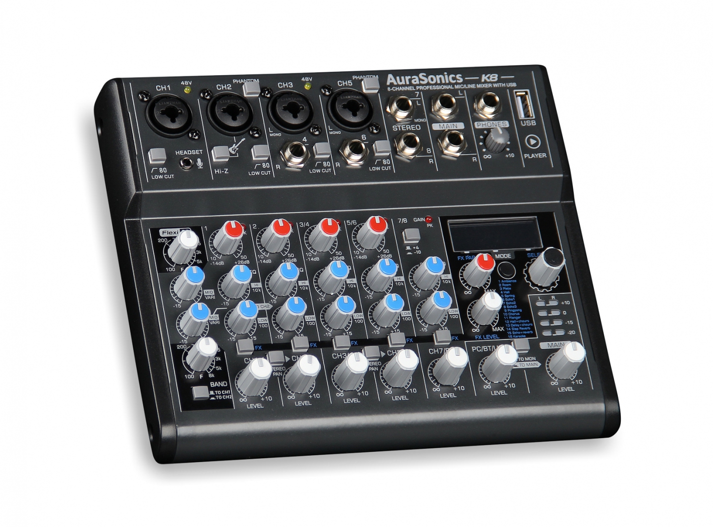 AuraSonics K8 компактный микшерный пульт в Джанкое