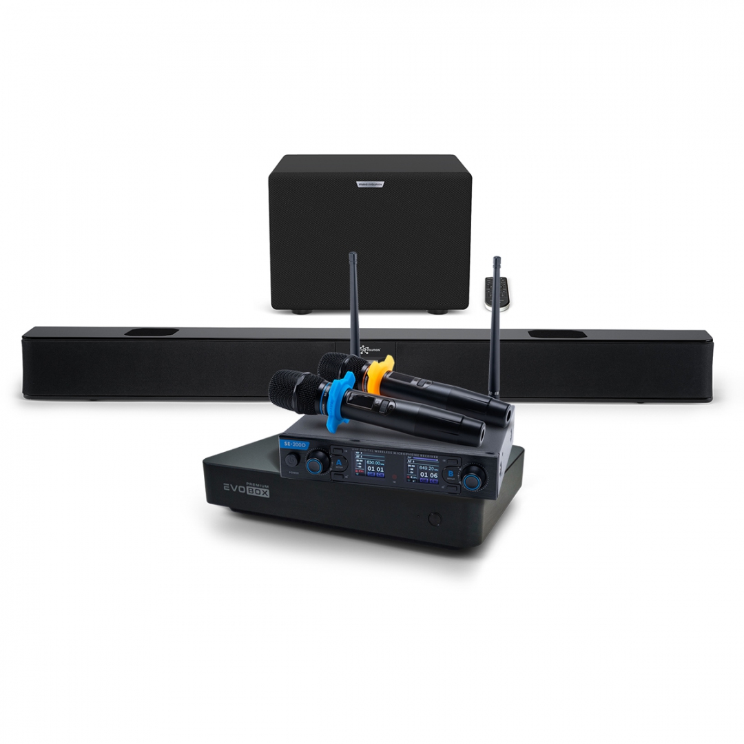 Hi-End караоке-система EVOBOX Premium + EvoSoundBar (саундбар с караоке) в Джанкое