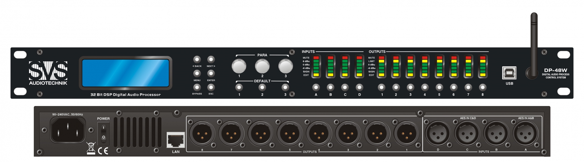 SVS Audiotechnik DP-48W Цифровой процессор: 4 входа 8 выходов в Джанкое
