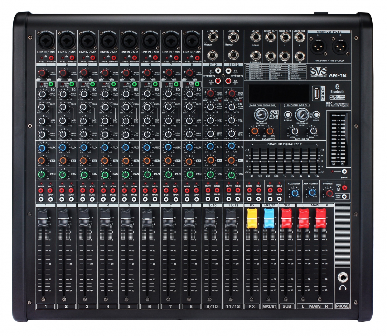 SVS Audiotechnik mixers AM-12 Микшерный пульт аналоговый, 12-канальный в Джанкое