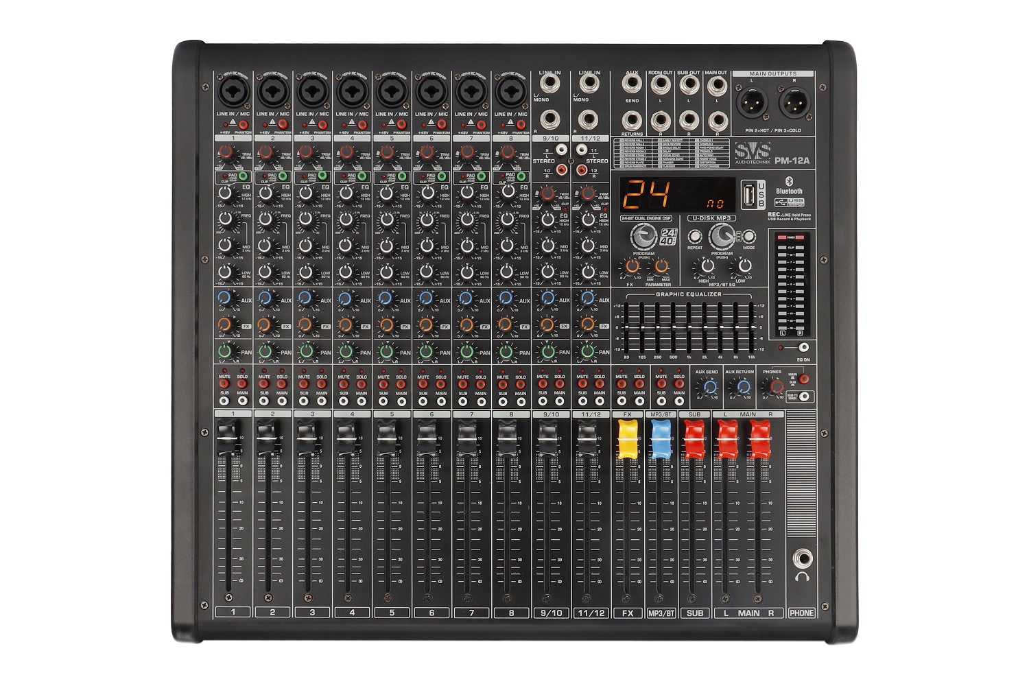 SVS Audiotechnik mixers PM-12A Активный аналоговый микшерный пульт, 12-канальный в Джанкое